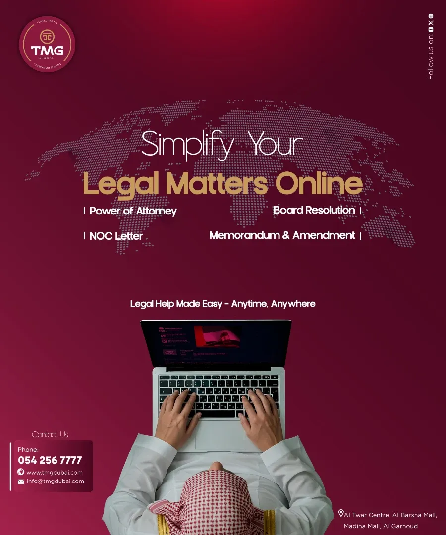 Simplify Your Legal Matters Online with TMG Global! ✨